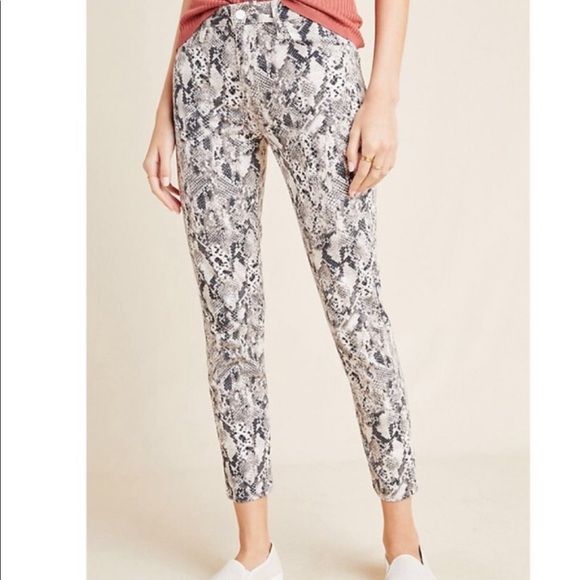 ANTHROPOLOGIE Sanctuary Snake Print Skinny Jeans - Picture 2 of 8